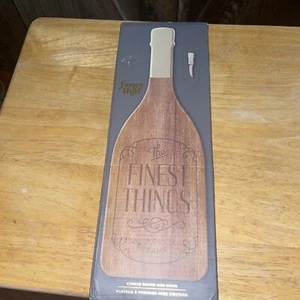 Genuine Fred Fancy That Champagne Cheese Board and Knife - Picture 1 of 8