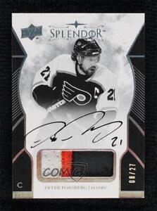 2017 UD Splendor The Cup Update Black and White 8/27 Peter Forsberg Patch Auto
