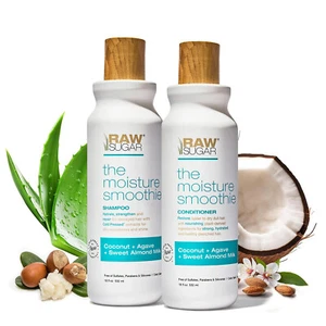 Raw Sugar Moisture Smoothie Shampoo and Conditioner Set with Coconut Oil Agave - Picture 1 of 6