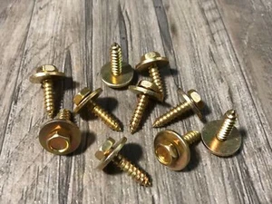 10pcs body fender grille dash indented screws 10 x 3/4” - yellow Fits dodge - Bild 1 von 1