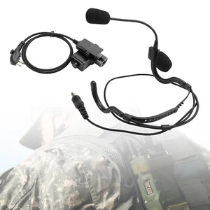 7.1-C8 Rear Mount Big Plug Headset für Hytera HYT TC-508 TC-510 TC-518 - Zdjęcie 1 z 18