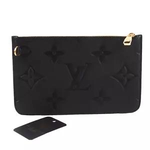 LOUIS VUITTON M45685 Neverfull Pochette Monogram Empreinte Black 2024 Neu - Bild 1 von 10