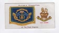 Players Drum Banners & Cap Badges 1924 #11 1st The Royal Dragoons