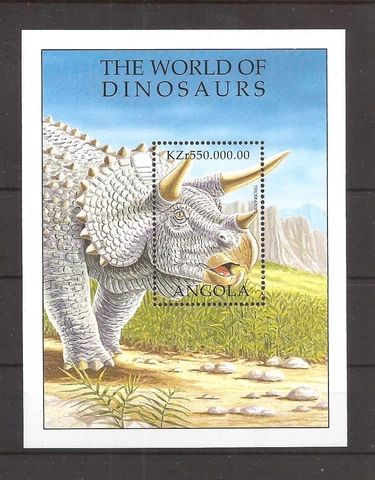 [9804] Angola 1998, Block MNH**,  Dinosaurs, Animals, Wild life Cover