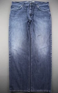 Para hombre Dkny Jeans Soho rectos 5 bolsillos lavado medio algodón talla 34x30 (MSR 35x29) - Imagen 1 de 9