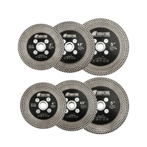 Diamanttrennscheibe Trennschleifscheibe für Keramikfliesen 4/4,5/5" M14 oder 58 Flansch - Bild 1 von 16