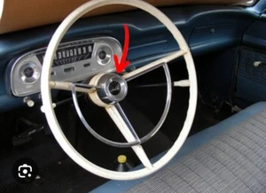 1960 - 1963 Ford Falcon steering wheel center horn button OEM - Picture 1 of 6