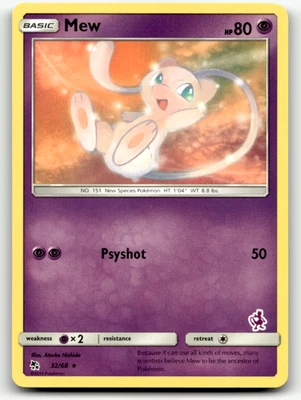 Mew - 32/68 (Mewtwo Stamped) 032/068  Promo Battle Academy LP - Image 1 of 2