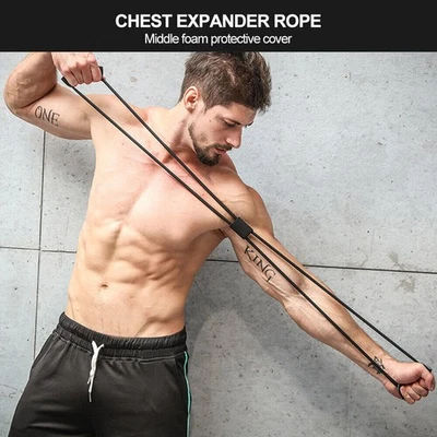 Cuerda expansora de pecho 2 piezas yoga músculo fitness resistencia deportes ejercicio elástico Foto 1 de 4