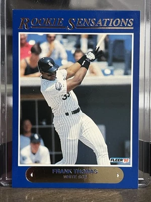 1992 Fleer Rookie Sensations Фрэнк Томас No1 HOF - Изображение 1 из 2