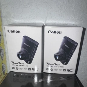 Cámara digital Canon PowerShot ELPH 360 HS 20,2 mega píxeles negra modelo EE. UU. - TOTALMENTE NUEVA - Imagen 1 de 1