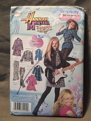 Simplicity Cut Pattern #2294 Disney Hannah Montana Costume Size 8 1/2 - 16 1/2 - Image 1 of 3