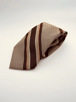 Corbata vintage años 70 Oscar de la Renta para After Six retro geométrica poliéster Foto 1 de 3