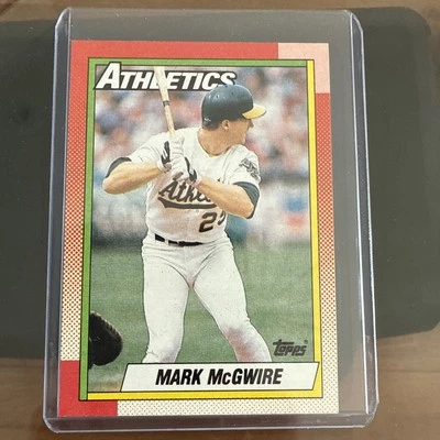 Tarjeta de error 1990 Topps - Mark McGwire #690 Ghost People casi nueva Foto 1 de 4