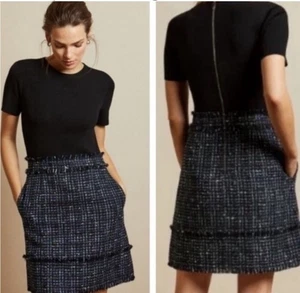 Ted Baker Klaudid Black/ Nuclear Short Sleeve Dress- Sz-5/12~ Beautiful- - Picture 1 of 12