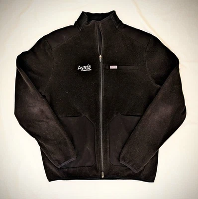 FIGS Scrubs 男式中号黑色换档羊毛夹克带 Aya 医疗标志 — 第 1/3 张图片