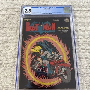 BATMAN #25 1944 2.5 CGC DC COMICS - THE ONLY GOLDEN AGE JOKER PENGUIN TEAM-UP - Picture 1 of 6