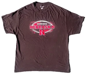 Maglia calcio Champion Brand Nebraska Cornhuskers XL maglietta nera - Foto 1 di 7