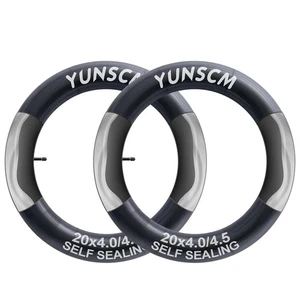 2-PZ Tubi Fat Bike Autosigillanti 20x4 20x4.0/4.5 AV32mm Super Automatico Re... - Foto 1 di 9