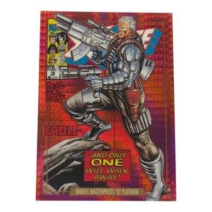 CABLE 2024 Marvel Masterpieces 92 Platinum RED PRISM 194/292 #18-V - Picture 1 of 10
