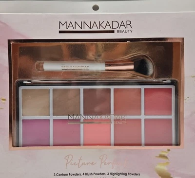Manna Kadar PICTURE PERFECT Blush Shadow Contour Highlight 10 Shade Palette - Image 1 of 3