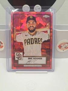 2021 Topps Chrome Red Atomic Platinum Anniversary /100 #334 Eric Hosmer (*1) - Picture 1 of 1