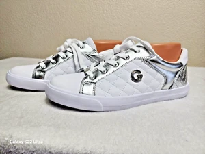 GBG scarpe donna stringate in pelle da passeggio bianche taglia 11 - Foto 1 di 10