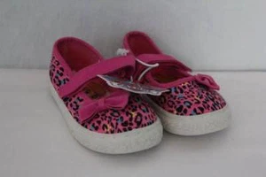 NEW Toddler Girls Tennis Shoes Size 6 Pink PAW PATROL Mary Janes Leopard Print - Picture 1 of 4