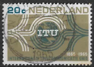 Netherlands 1965, International Telecommunication Union, Sc # 436, VF Canceled - Picture 1 of 1