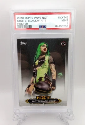 PSA 9 Shotzi Blackheart 2020 Topps WWE NXT Roster NXT42 - Image 1 of 2