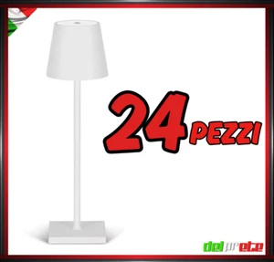 X24 PEZZI LAMPADA DA TAVOLO LED RICARICABILE TOUCH REGOLABILE BAR CASA - BIANCO - Foto 1 di 16