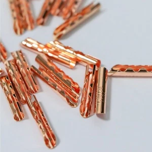 8x CMC Bronze Kupfer 4mm BFA Bananenstecker Z-Typ Lautsprecher Draht Stecker Terminal - Bild 1 von 5