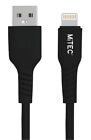 MiTEC MFi Certified 2M USB-A to Lightning, Black Fast Charging Cable