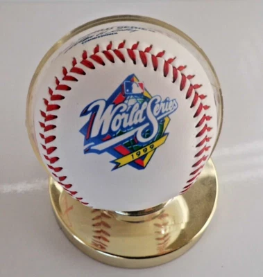 (B1) 1999 WORLD SERIES LOGO BASEBALL NEW YORK YANKEES VS. ATLANTA BRAVES - Image 1 of 4