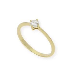 Anillo Diamante Certificado 0,30 ct y Oro 18k Joyería Solitario Compromiso Boda - Imagen 1 de 7