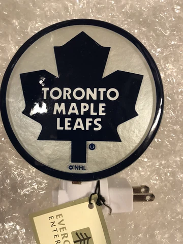 Toronto Maple Leafs Emblem Glass Night Light Evergreen Enterprises NHL Hockey Cover