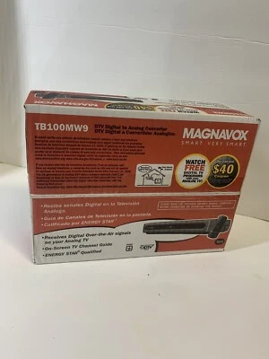Magnavox DTV Digital to Analog Converter Box TB100MW9 NIB Remote     OO12 - Image 1 of 3