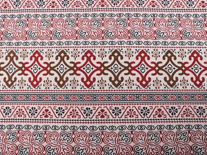 Baumwollstoff Leinenimitat orientalischen Motiven Länge ab 50 cm Designdruck - Bild 1 von 3