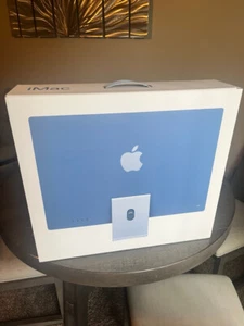 Apple iMac 24"  M4 chip 10 Core CPU/GPU 16GB RAM 256GB SSD Blue MWV13LL/A - Picture 1 of 3