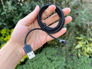Magnetic USB C Charging Cable, 360 Rotating, Fast Charger, Black, 1 Pack - Picture 1 of 4