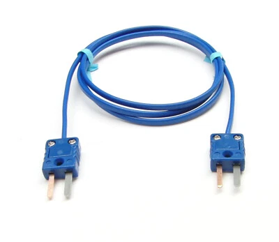 MINNESOTA MEASUREMENT INSTRUMENTS LLC T-Type Thermocouple Extension Cable Wire Mini to Mini Male Connectors 3 - 15 ft
