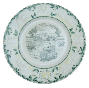 Placa de pared vintage Shropshire W I Collectors 1956 Royal Cauldon 10"" - Imagen 1 de 5