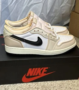 Size - 9.5 Nike Air Jordan 1 Retro Low OG EX White Coconut Milk DV0982-100 NEW - Picture 1 of 15