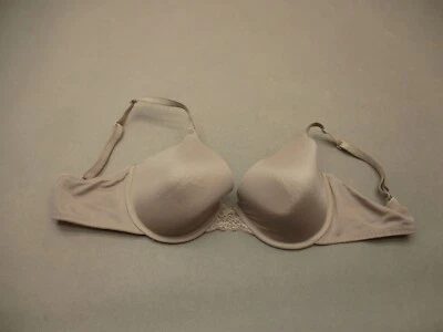 Sujetador Demi Ajustable 38C ELLEN TRACY Mujer Beige Forrado Con Aros Cierre Trasero 5D Foto 1 de 4