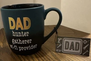 Dad Coffee Mug Hunter Gatherer Wi-fi Provider, Sheffield Home 16 oz Father Gift - Picture 1 of 7