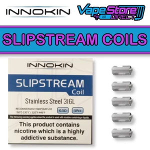 Innokin | Slipstream Coils | 0.5 Ohm Stainless Steel/0.8 Ohm Kanthal | Pack of 5 - Picture 1 of 3
