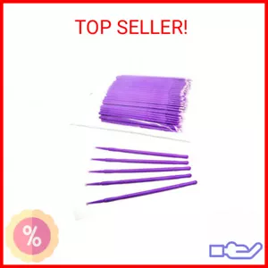 100 1.5mm Fine Touch Up Micro Brush Applicator for Detail Painting, Cleaning, Gl - Picture 1 of 1
