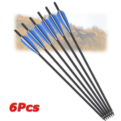 6x 16/17/18/20/22 inch Crossbow Bolts Carbon Arrows Archery Hunting Shooting - Image 1 of 4