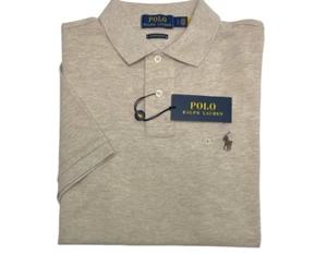 Polo Ralph Lauren kurzärmliges Herrenhemd Düne hellbraun klassische Passform Netz 2XL Neu mit Etikett - Bild 1 von 2