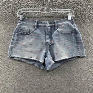 Wild Fable Shorts Junior's 00 Blue Denim Floral Cut Off Shorts Junior's 00 - Picture 1 of 13